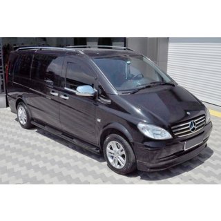 Boční trubky Black (2 ks, nerez) Mercedes Vito W639 2004–2014 fotografie 1