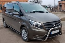 Mercedes Vito/V-class W447 2014– Boční trubky Black (2 ks, nerez) d60, dlouhý rozvor (L3) fotografie 1