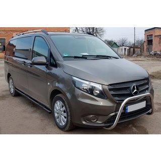 Boční trubky Black (2 ks, nerez) Mercedes Vito/V-class W447 2014– fotografie 1