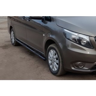 Boční trubky Black (2 ks, nerez) Mercedes Vito/V-class W447 2014– fotografie 2