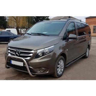 Boční trubky Black (2 ks, nerez) Mercedes Vito/V-class W447 2014– fotografie 3