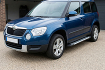 Skoda Yeti 2009–2017 Boční nášlapy Line (2 ks, hliník) fotografie 1