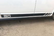 Volkswagen T5 Multivan 2003–2010 Boční trubky Black (2 ks, nerez) fotografie 11