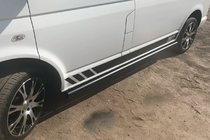 Volkswagen T5 Multivan 2003–2010 Boční trubky Black (2 ks, nerez) fotografie 5