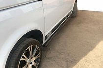 Volkswagen T5 Multivan 2003–2010 Boční trubky Black (2 ks, nerez) fotografie 7