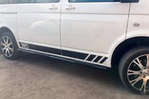 Volkswagen T5 2010–2015 Boční trubky Black (2 ks, nerez) fotografie 12
