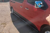 Renault Trafic 2001–2015 Nerezové boční trubky BB002 Black (2 ks, nerez) fotografie 5