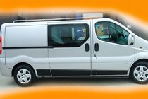 Renault Trafic 2001–2015 Nerezové boční trubky BB002 Black (2 ks, nerez) fotografie 8