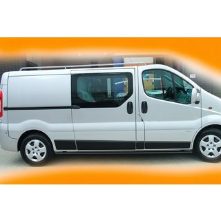 Nerezové boční trubky BB002 Black (2 ks, nerez) Renault Trafic 2015– fotografie 2