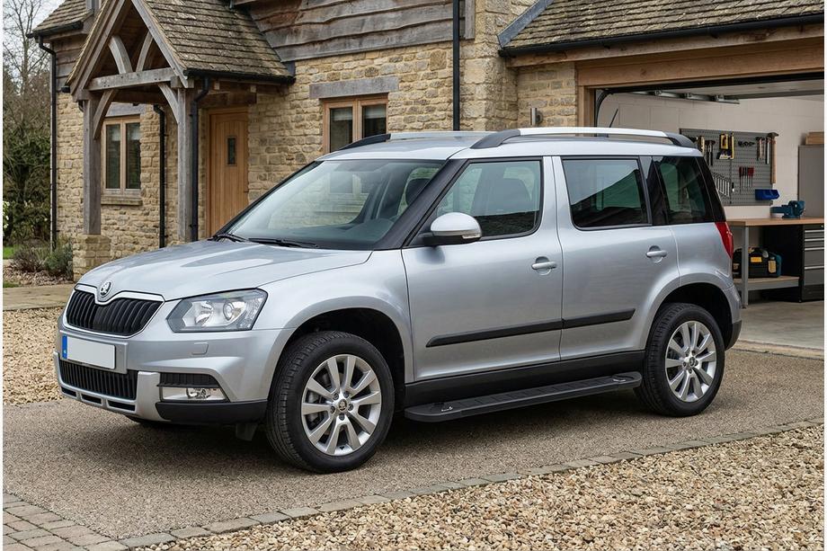 Skoda Yeti 2009–2017 Boční nášlapy RedLine Black (2 ks, hliník) Image