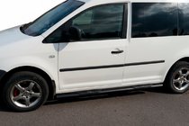Volkswagen Caddy 2004–2010 Boční trubky BB001 Black (2 ks, nerez) d60, Maxi (dlouhý rozvor) fotografie 5