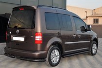 Volkswagen Caddy 2010–2015 Boční trubky BB001 Black (2 ks, nerez) fotografie 6