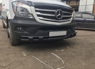 Mercedes Sprinter W906 2006–2018 Přední spodní ochranný rám Shark Black (nerez) fotografie 1