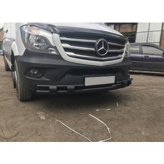 Přední spodní ochranný rám Shark Black (nerez) Mercedes Sprinter W906 2006–2018 fotografie 1