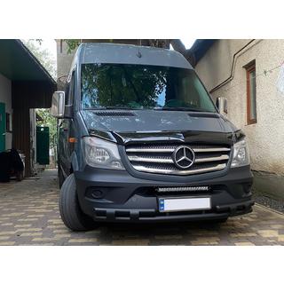 Přední spodní ochranný rám Shark Black (nerez) Mercedes Sprinter W906 2006–2018 fotografie 2