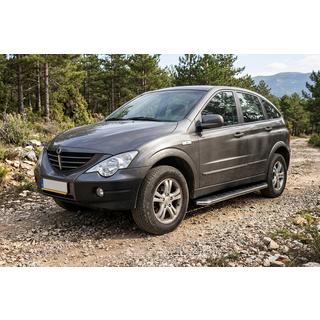 Boční prahy Maydos V1 (2 ks, hliník ↗ nerez) SsangYong Action 2005–2018 fotografie 1