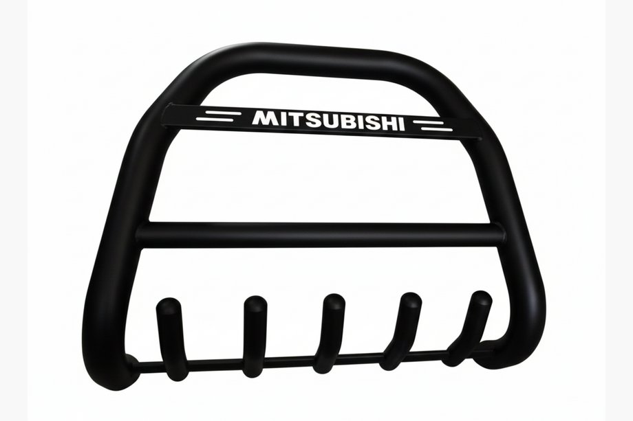 Mitsubishi Pajero Wagon IV 2006–2021 Přední ochranný rám (bullbar) QT012 Black (nerez) Image