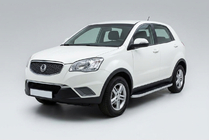 SsangYong Korando 2010–2019 Boční nášlapy Tayga Grey (2 ks, hliník) fotografie 1