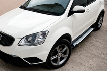 SsangYong Korando 2010–2019 Boční nášlapy Allmond Grey (2 ks, hliník) fotografie 1