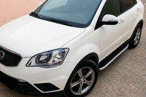 SsangYong Korando 2010–2019 Boční nášlapy Fullmond (2 ks, hliník) fotografie 1