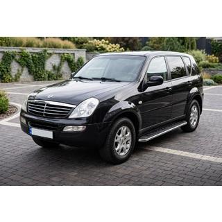 Boční prahy Maydos V1 (2 ks, hliník ↗ nerez) SsangYong Rexton I 2001–2017 fotografie 1