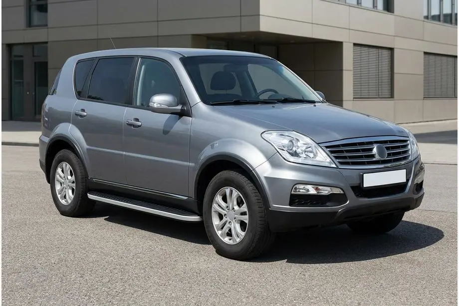 SsangYong Rexton I 2001–2017 Boční nášlapy Tayga Grey (2 ks, hliník) Image