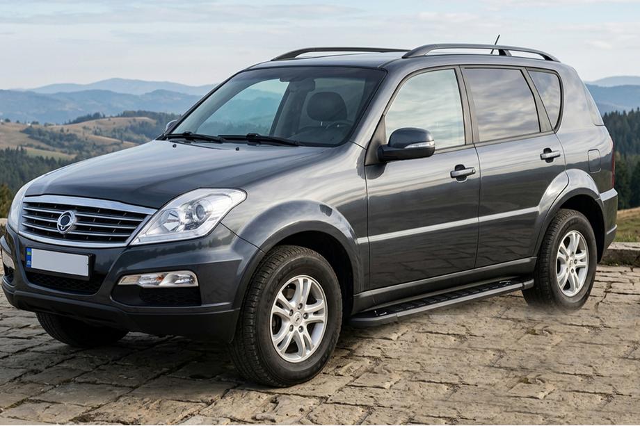 SsangYong Rexton I 2001–2017 Boční nášlapy RedLine Black (2 ks, hliník) Image