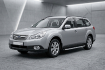 Subaru Outback 2009–2014 Boční prahy Fullmond (2 ks, hliník) fotografie 1