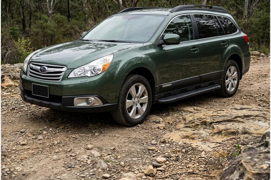 Subaru Outback 2009–2014 Boční prahy Bosphorus Black (2 ks, hliník) Image