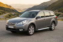Subaru Outback 2009–2014 Boční nášlapy Allmond Grey (2 ks, hliník) fotografie 1