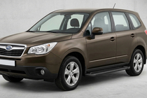 Subaru Forester 2013–2018 Boční prahy Allmond Black (2 ks, hliník) fotografie 1