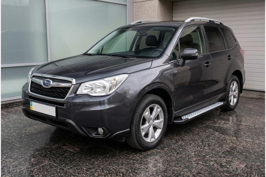Subaru Forester 2013–2018 Boční nášlapy Allmond Grey (2 ks, hliník) Image