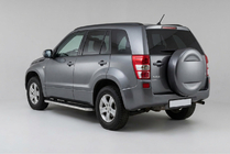 Suzuki Grand Vitara 2005–2017 Boční prahy Maydos V1 (2 ks, hliník ↗ nerez) fotografie 1