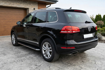 Volkswagen Touareg 2010–2018 Boční nášlapy Maydos V1 (2 ks, hliník / nerez) fotografie 1