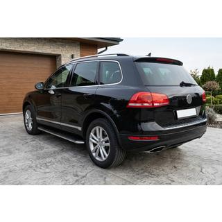 Boční nášlapy Maydos V1 (2 ks, hliník / nerez) Volkswagen Touareg 2010–2018 fotografie 1