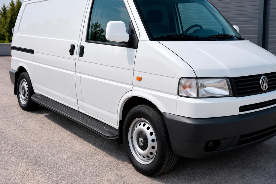 Volkswagen T4 Transporter 1990–2003 Boční nášlapy Allmond Black (2 ks, hliník) Image