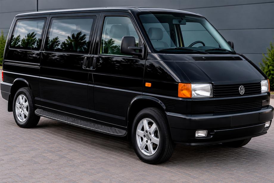 Volkswagen T4 Transporter 1990–2003 Boční prahy Bosphorus Black (2 ks, hliník) Dlouhý rozvor Image