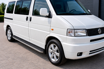 Volkswagen T4 Transporter 1990–2003 Boční prahy Tayga Grey (2 ks, hliník) Pouze pro krátký rozvor fotografie 1