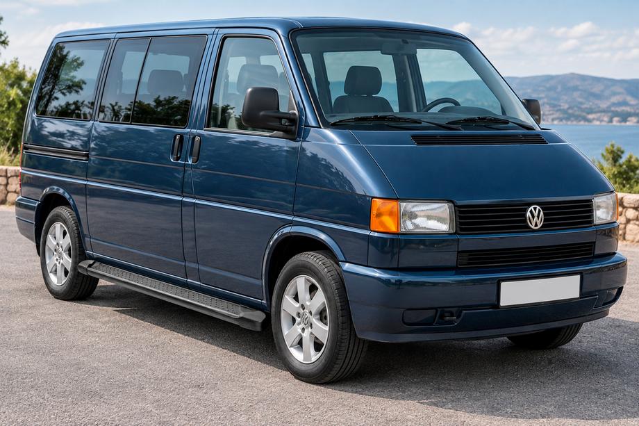 Volkswagen T4 Caravelle/Multivan 1990–2003 Boční nášlapy Allmond Black (2 ks, hliník) Dlouhý rozvor Image