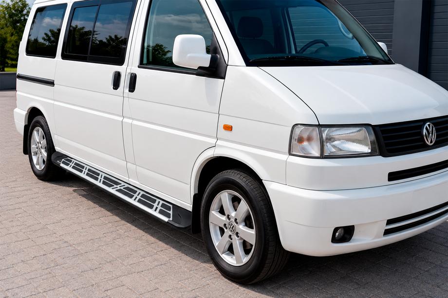 Volkswagen T4 Caravelle/Multivan 1990–2003 Boční nášlapy Sunrise (2 ks, hliník) Dlouhý rozvor Image
