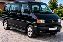 Volkswagen T4 Caravelle/Multivan 1990–2003 Boční prahy Bosphorus Black (2 ks, hliník) Dlouhý rozvor fotografie 1