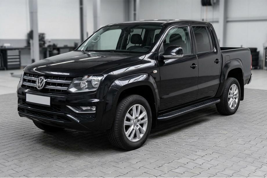 Volkswagen Amarok 2010–2022 Boční prahy Bosphorus Black (2 ks, hliník) Image