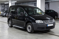 Volkswagen Caddy 2004–2010 Boční nášlapy Line (2 ks, hliník) Maxi (dlouhý rozvor) fotografie 1