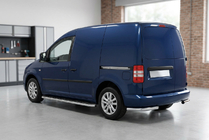 Volkswagen Caddy 2004–2010 Boční prahy Maydos V1 (2 ks, hliník ↗ nerez) Maxi (dlouhý rozvor) fotografie 1