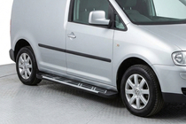 Volkswagen Caddy 2010–2015 Boční nášlapy Sunrise (2 ks, hliník) Maxi (dlouhý rozvor) fotografie 1