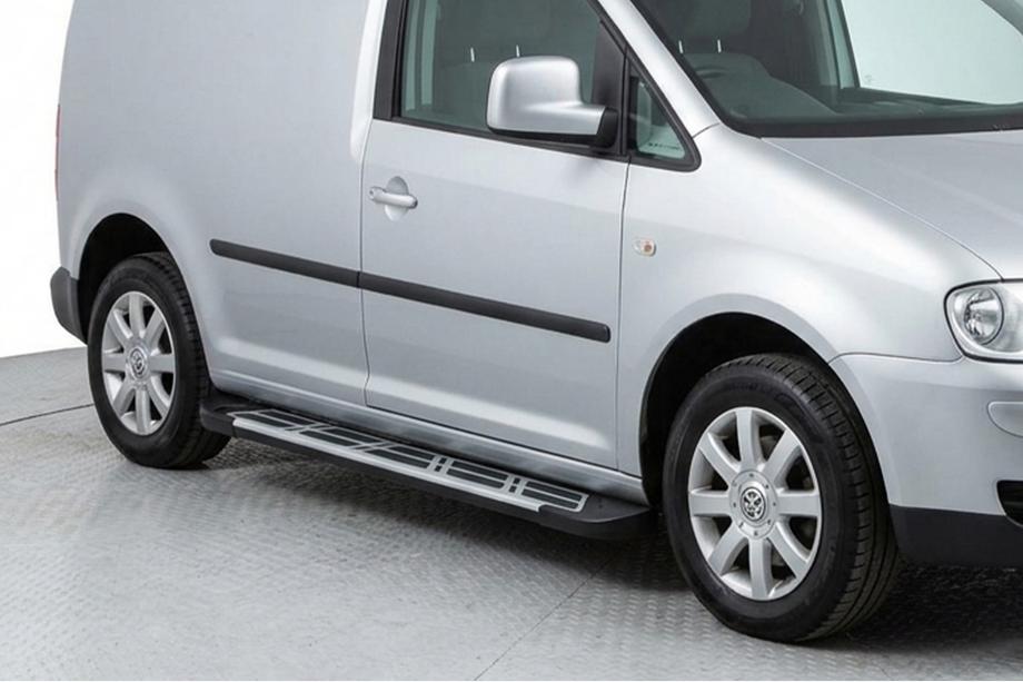 Volkswagen Caddy 2010–2015 Boční nášlapy Sunrise (2 ks, hliník) Maxi (dlouhý rozvor) Image