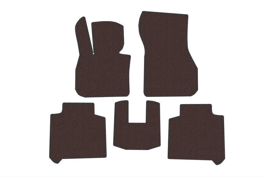 BMW řady 2 Active Tourer F45/F46 2014–2021 Gumové koberce Carsuit do interiéru (2 řady, pro F46, hnědé) Image