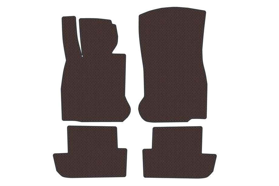 BMW řady 6 F12/F13/F06 2011–2018 Gumové autokoberce Carsuit (pro F12/13, hnědé) Fotografie 1