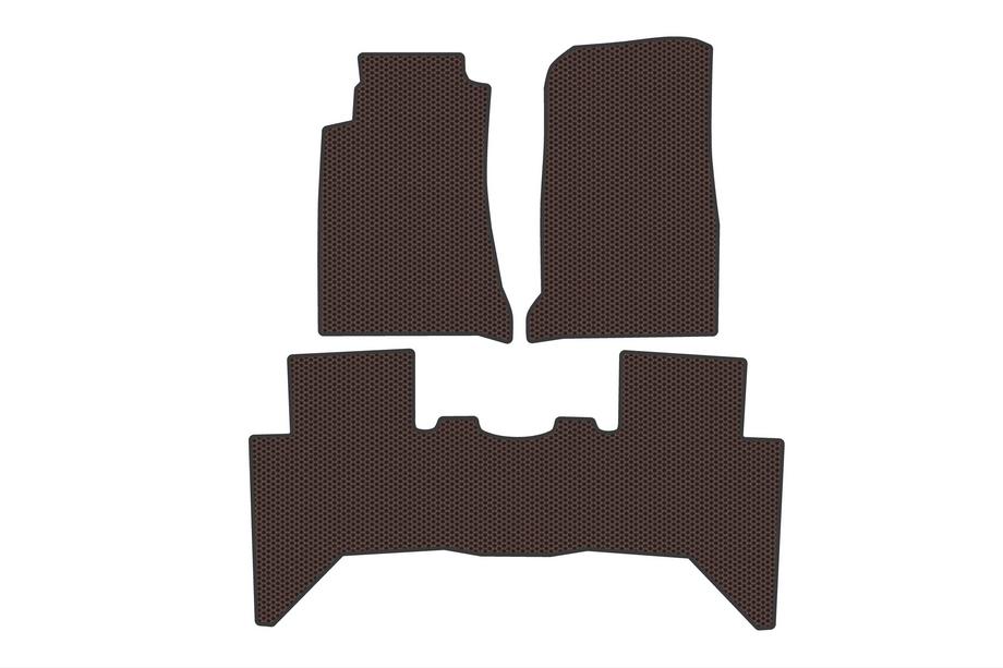 Isuzu D-Max 2011–2019 Gumové autokoberce Carsuit (hnědé) Image