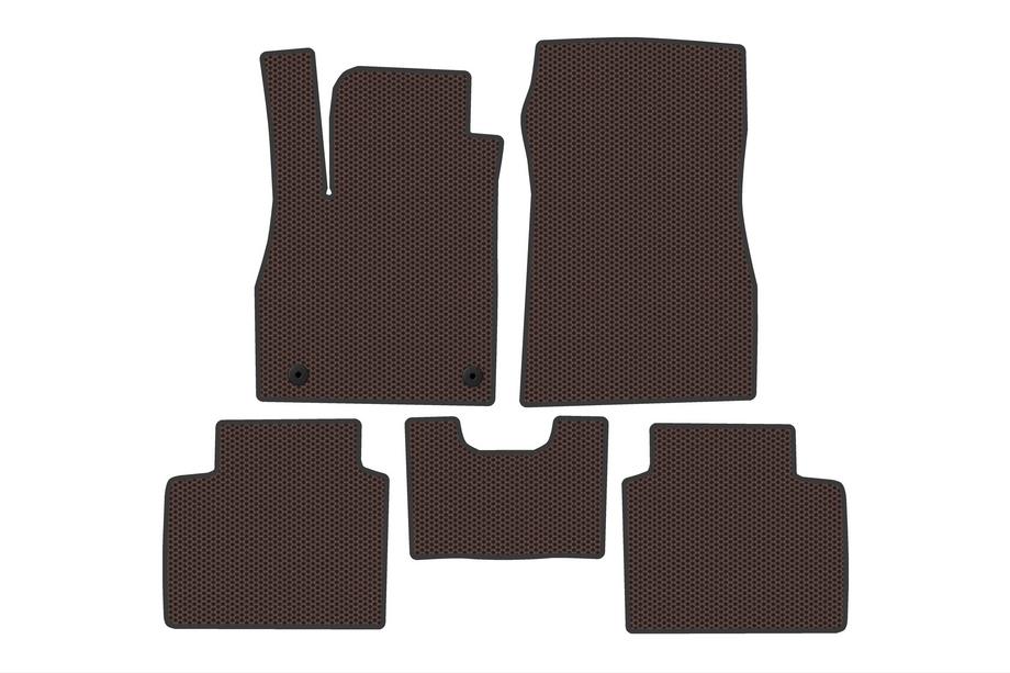 Nissan Micra K14 2016– Gumové autokoberce Carsuit (hnědé) Image